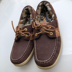 Brown Sperry  Top- Sider Bluefish / Leo Fur